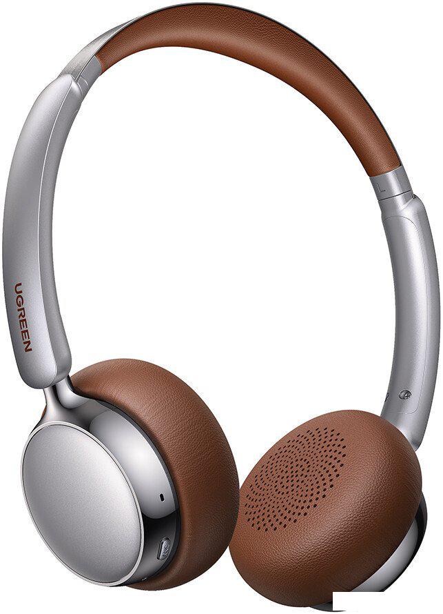 Наушники Ugreen Studio Plus HP207 (серебристый/коричневый)