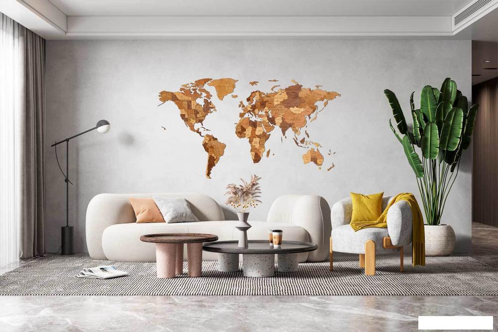 Пазл Eco-Wood-Art «Карта Мира Medium» Шоко Уорлд