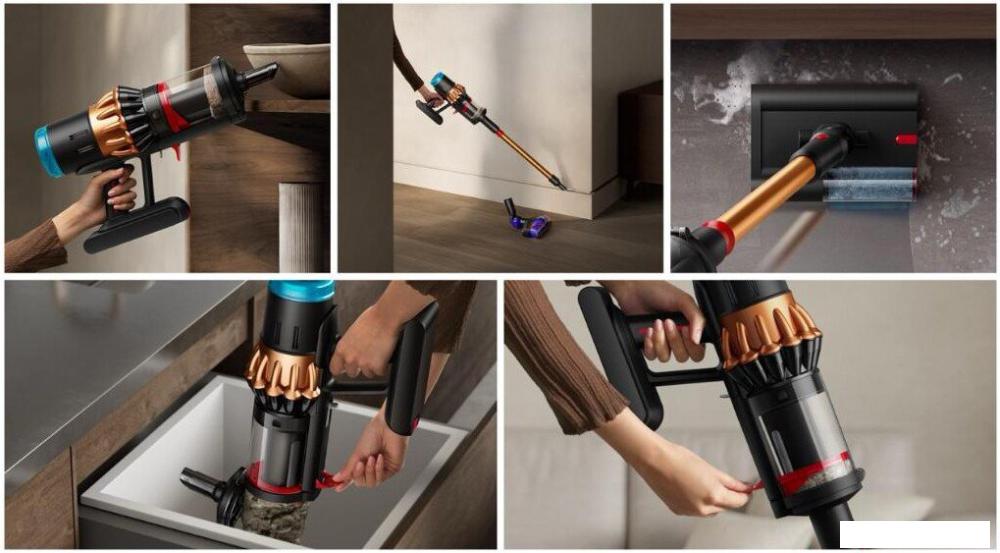 Пылесос Dyson V16 Piston Animal Submarine 492969-01 (матовый черный/медный)