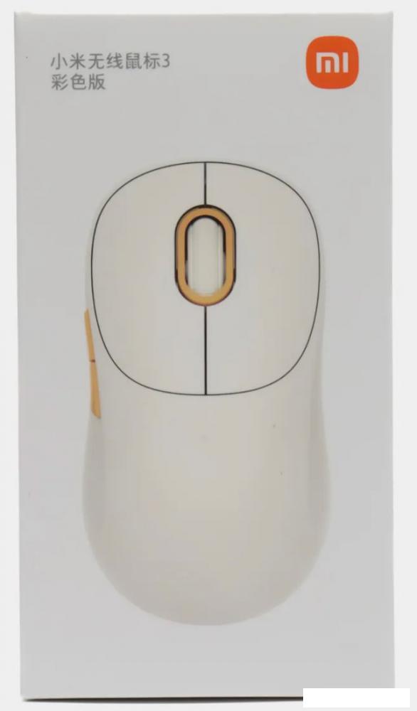 Мышь Xiaomi Wireless Mouse 3 XMWXSB03YM (бежевый, китайская версия)