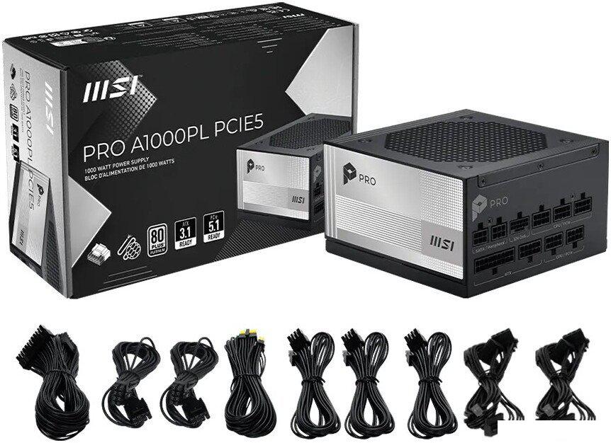 Блок питания MSI PRO A1000PL PCIE5
