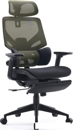 Офисное кресло CACTUS CS-CHR-MC01-LGNBK (черный/салатовый)