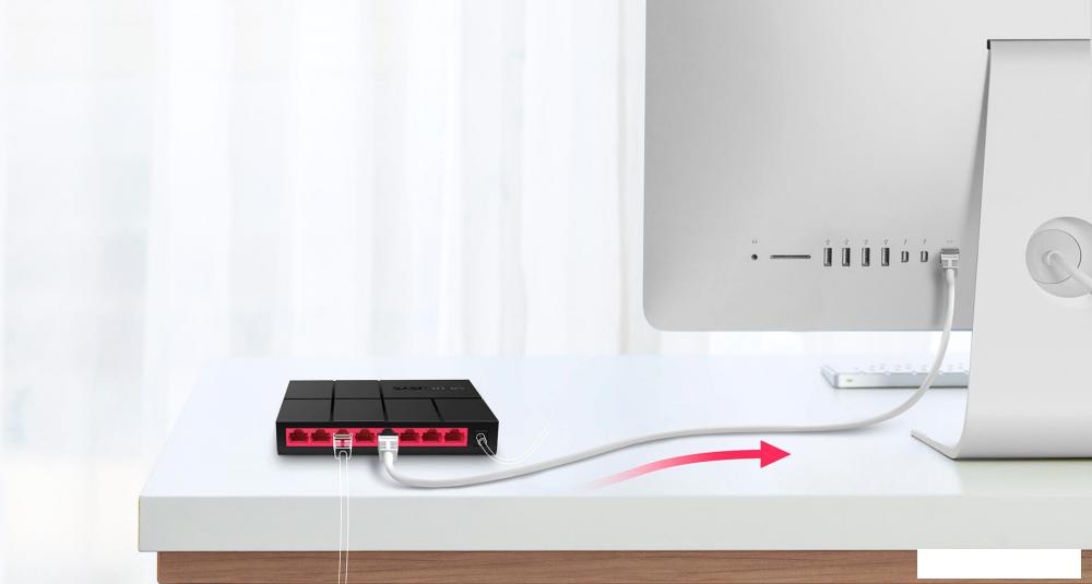 Неуправляемый коммутатор Mercusys MS108G