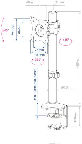 Кронштейн для монитора Arm Media LCD-T41