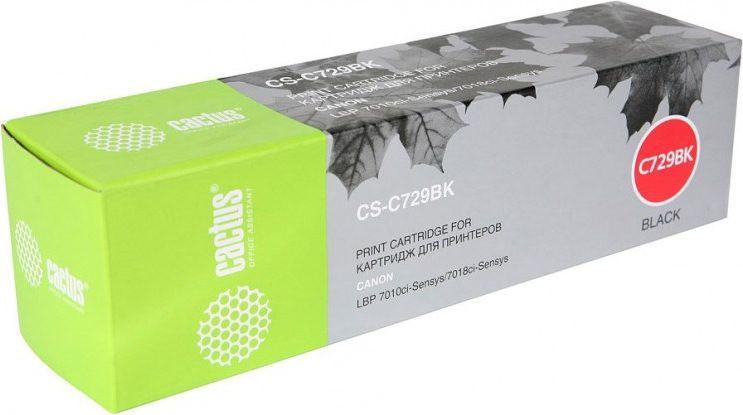 Картриджи для принтеров и МФУ CACTUS CS-C729BK (аналог Canon C729BK)