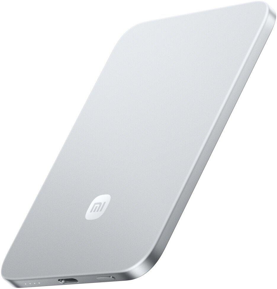 Внешний аккумулятор Xiaomi UltraThin Magnetic Power Bank 5000 15W MDY-20-EB (серебристый)