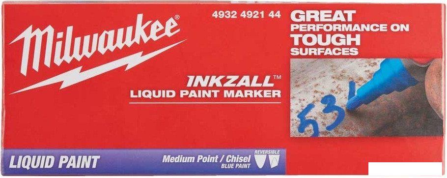Набор маркеров строительных Milwaukee Inkzall 4932492144 (12 шт, синий)