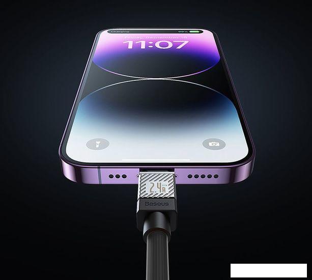 Кабель Baseus CoolPlay Series USB Type-A - Lightning (1 м, черный)