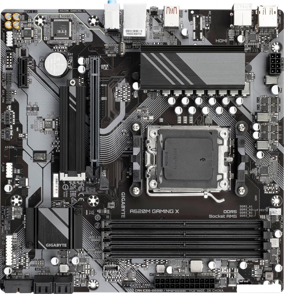 Материнская плата Gigabyte A620M Gaming X (rev. 1.1)