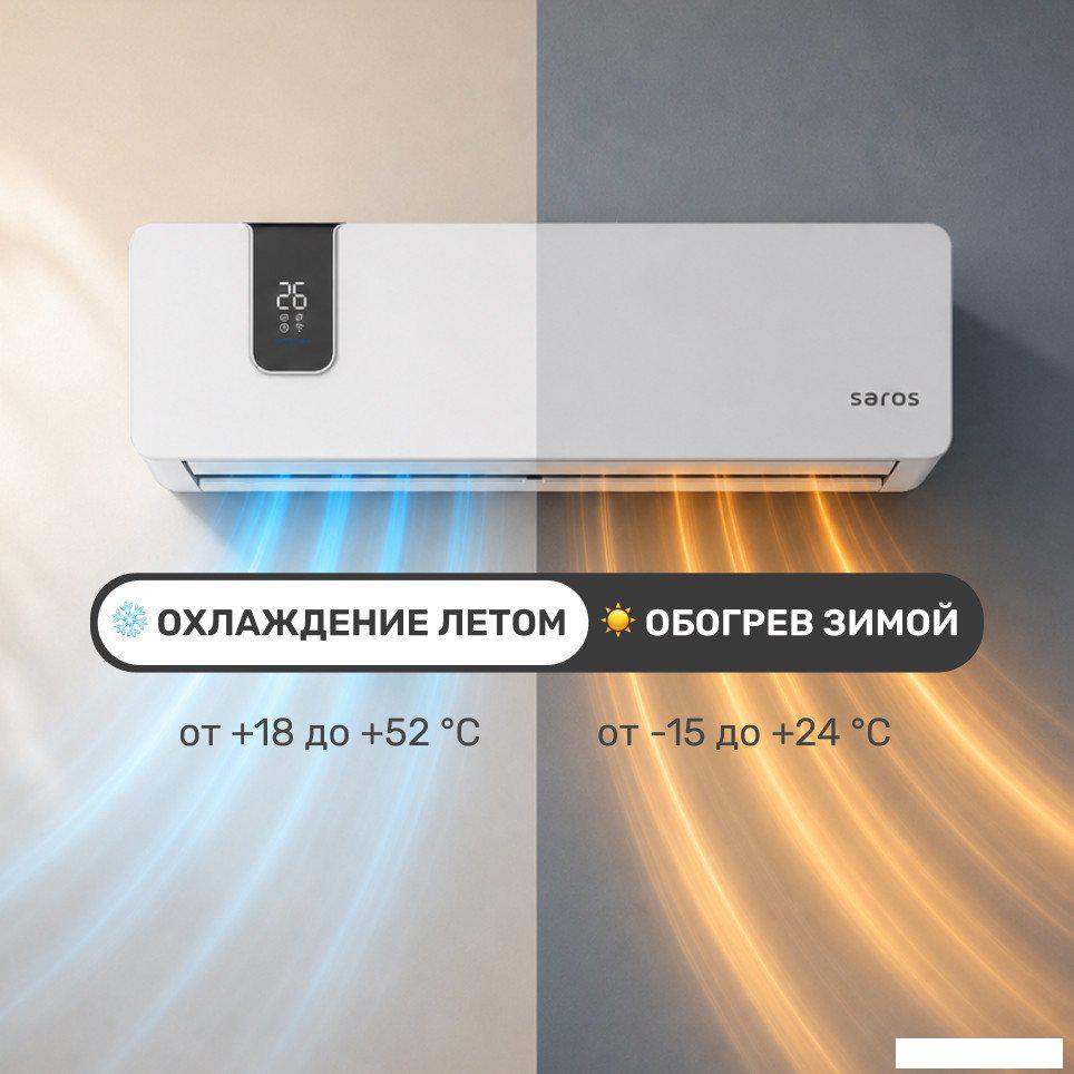 Кондиционер SAROS Smart Air Inverter CSDH-12DR (белый)