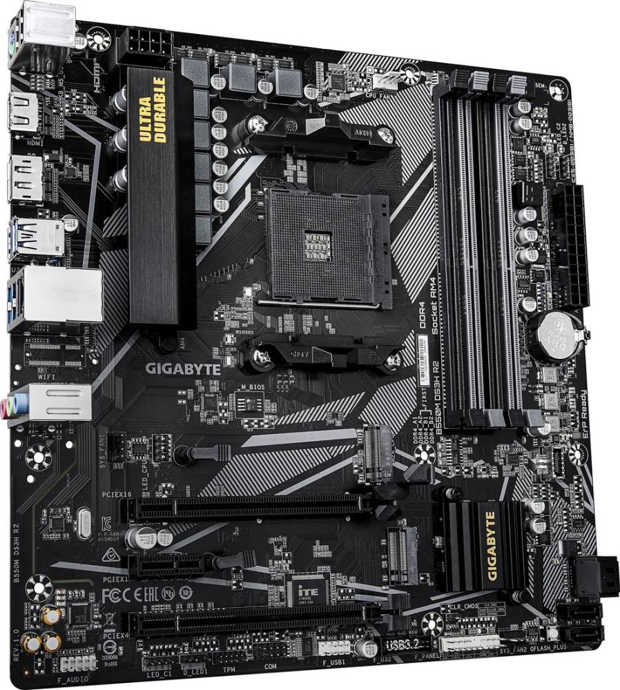 Материнская плата Gigabyte B550M DS3H R2