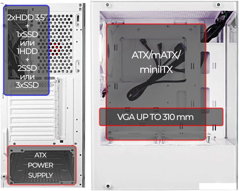 Корпус Ginzzu CL310