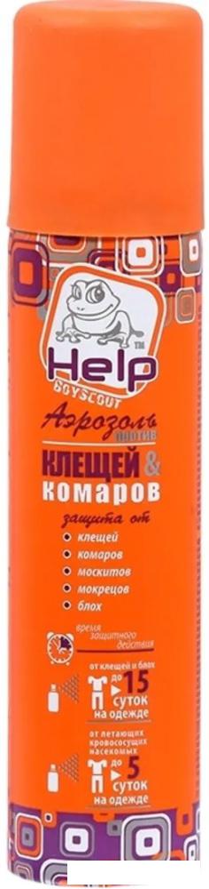 Аэрозоль против насекомых Help от клещей и комаров репеллентный 80221 75 мл