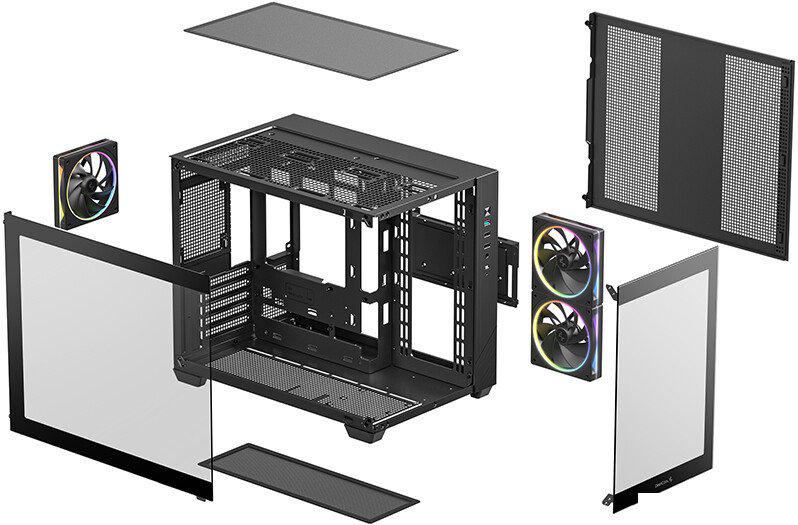 Корпус DeepCool CG330 3F R-CG330-BKNGM3-G