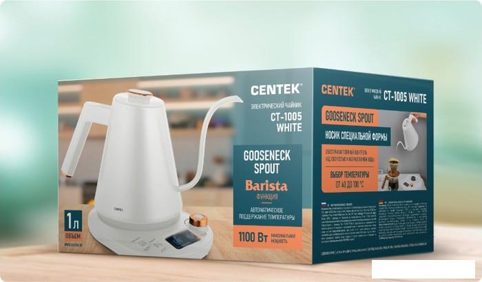Электрический чайник CENTEK CT-1005 (белый)