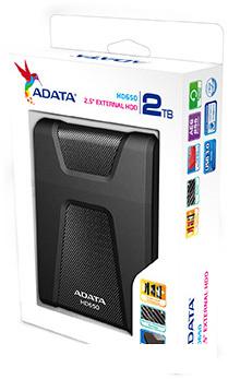 Внешний накопитель ADATA HD650 2TB (черный)