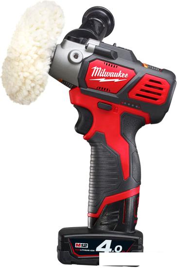 Полировальная машина Milwaukee M12 BPS-421X 4933447799 (с 2-мя АКБ, кейс)