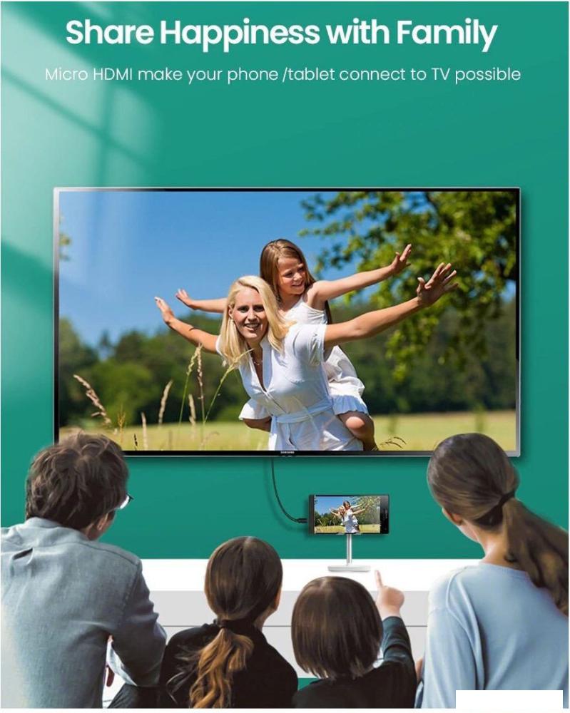 Кабель Telecom TCG206-1M HDMI - MicroHDMI (1 м, черный)