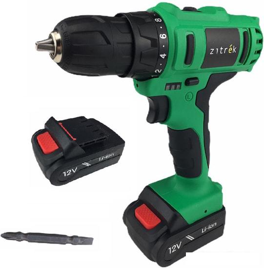Дрель-шуруповерт Zitrek Greenpower 12-Li 063-4074 (с 2-мя АКБ, кейс)