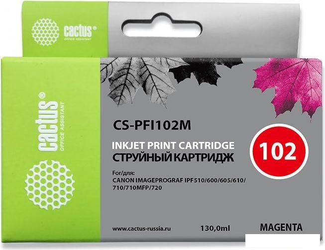 Картриджи для принтеров и МФУ CACTUS CS-PFI102M (аналог Canon PFI102M)
