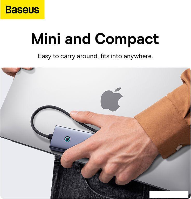 USB-хаб  Baseus Flite Series 4-Port USB-C Hub B0005280A813-03