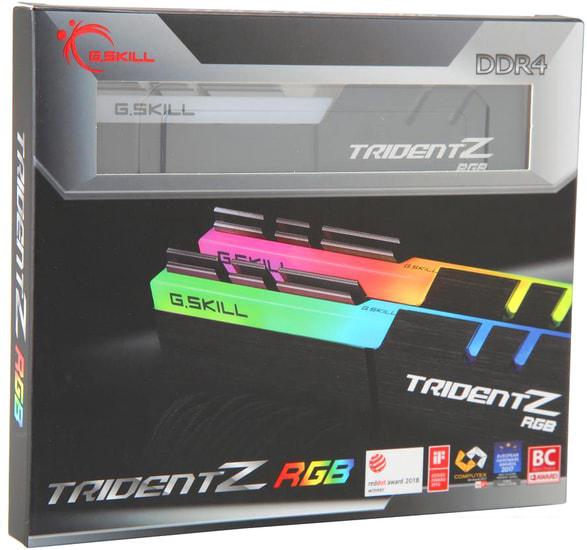 Оперативная память G.Skill Trident Z RGB 2x32GB DDR4 PC4-25600 F4-3200C16D-64GTZR