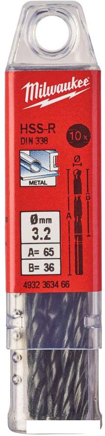 Набор сверл Milwaukee 4932363466 (10 предметов)