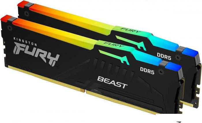 Оперативная память Kingston FURY Beast RGB 2x16ГБ DDR5 6000 МГц KF560C30BBEAK2-32