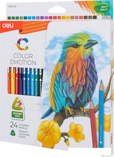Набор цветных карандашей Deli Color Emotion EC00220 (24 цвета)