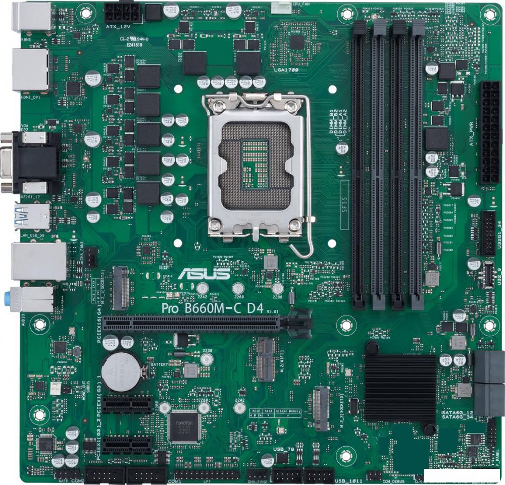 Материнская плата ASUS Pro B660M-C D4-CSM