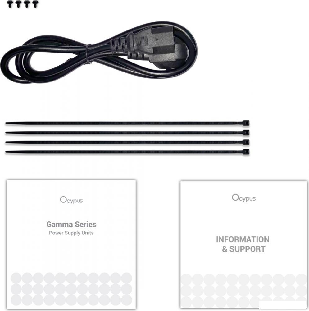 Блок питания Ocypus Gamma P650 Gamma-P650-W1HDBK024X-EU