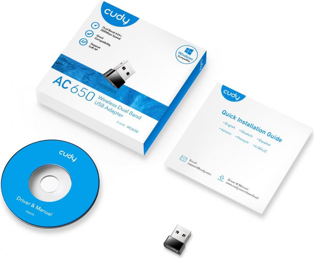 Wi-Fi адаптер Cudy WU650 1.0