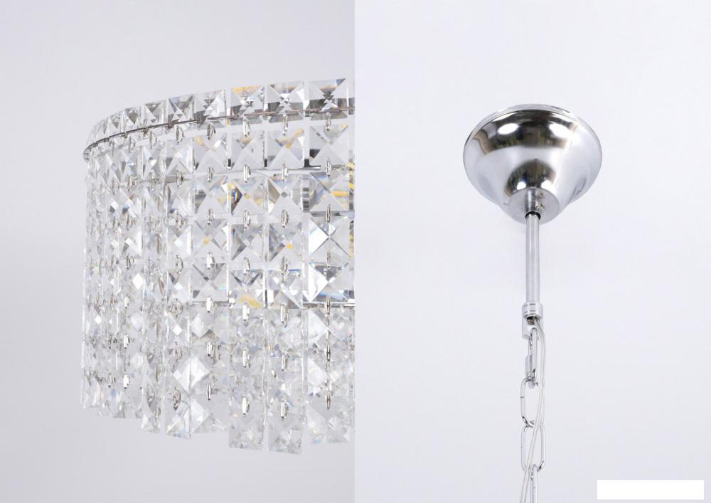 Подвесная люстра Estares Diona 10хЕ14-600х810-CHROME/CRYSTAL-220-IP20