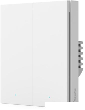 Выключатель Aqara Smart Wall Switch H1 двухклавишный c нейтралью (белый)