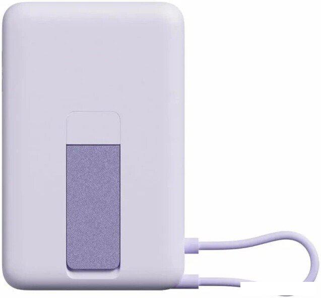 Внешний аккумулятор Xiaomi Magnetic Power Bank with Built-in Stand WPB1007Z 10000mAh (сиреневый, международная версия)
