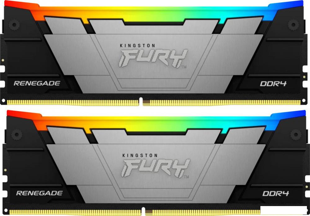 Оперативная память Kingston FURY Renegade RGB 2x32ГБ DDR4 3600 МГц KF436C18RB2AK2/64