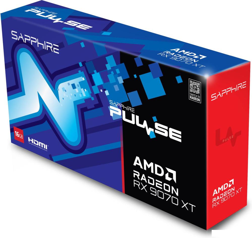 Видеокарта Sapphire Pulse Radeon RX 9070 XT 11348-03-20G