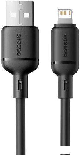 Кабель Baseus Silky Series Fast Charging Cable USB Type-A - Lightning (1 м, черный)