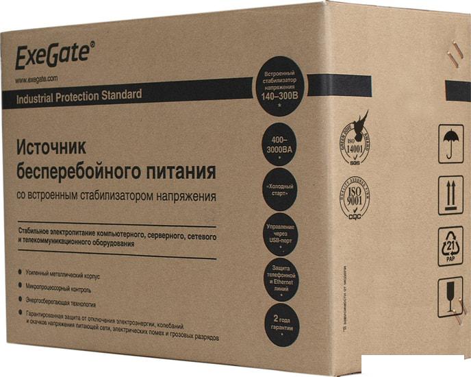 Источник бесперебойного питания ExeGate SpecialPro UNB-800.LED.AVR.EURO