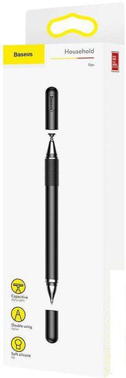 Гелевая ручка Baseus Golden Cudgel Capacitive Stylus Pen (черный)