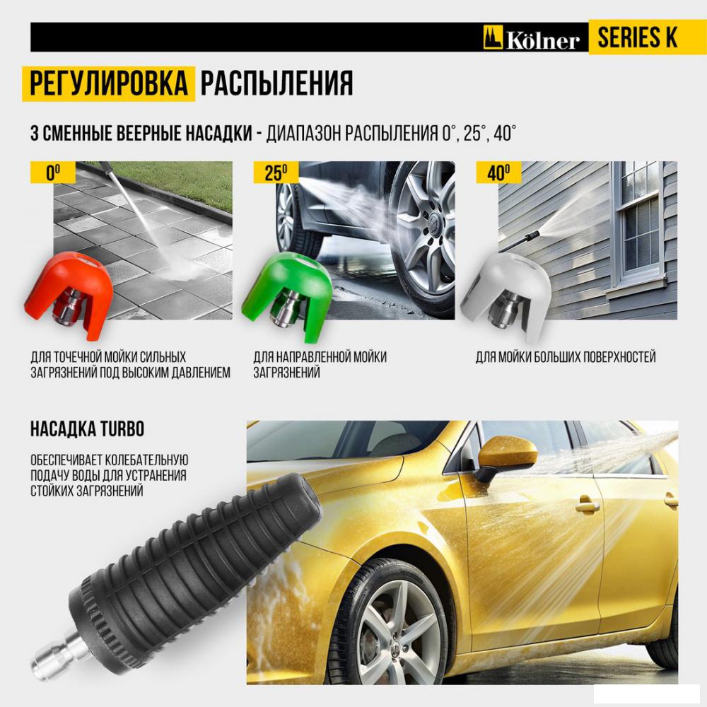 Мойка высокого давления Kolner K195 Lux