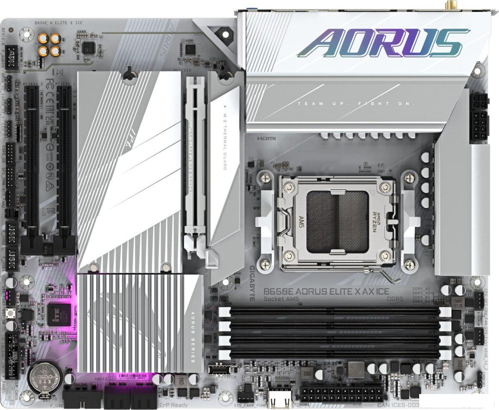 Материнская плата Gigabyte B650E Aorus Elite X AX ICE (rev. 1.0)