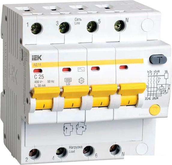 Дифференциальный автомат IEK MAD10-4-025-C-030