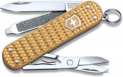 Нож-брелок Victorinox Classic Precious Alox 0.6221.408G (золотистый)
