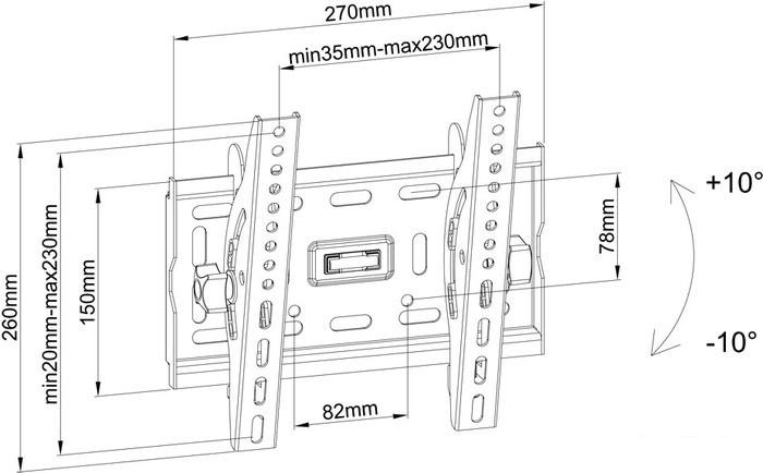 Кронштейн для телевизора Benatek PLASMA-6B