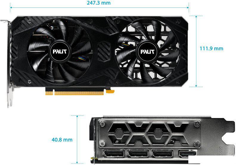 Видеокарта Palit GeForce RTX 3060 Infinity 2 OC NE63060U19K9-PG190L