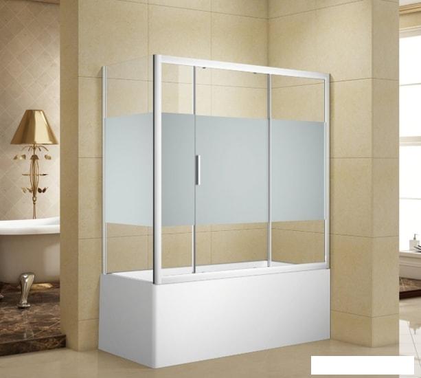 Стеклянная шторка для ванны Aquanet Practic AE10-B-180H150U-CP (прозрачное стекло)