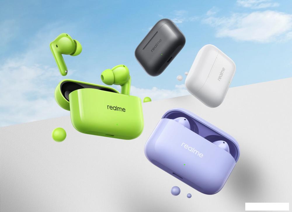 Наушники Realme Buds T200 (сиреневый)