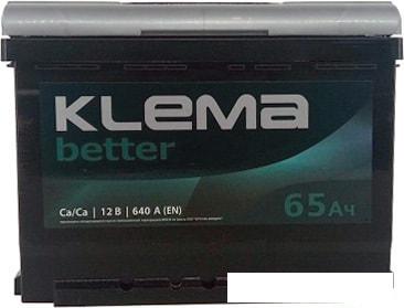 Автомобильный аккумулятор Klema Better 6СТ-65А(0) (65 А·ч)