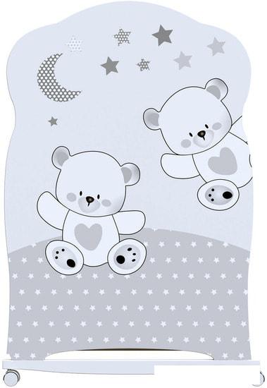 Классическая детская кроватка VDK Funny Bears колесо-качалка (белый)